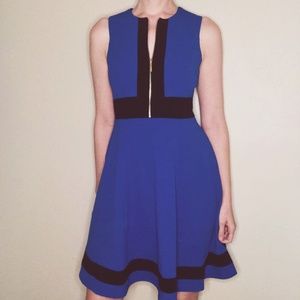 Calvin Klein Blue and Black Dress Size 6